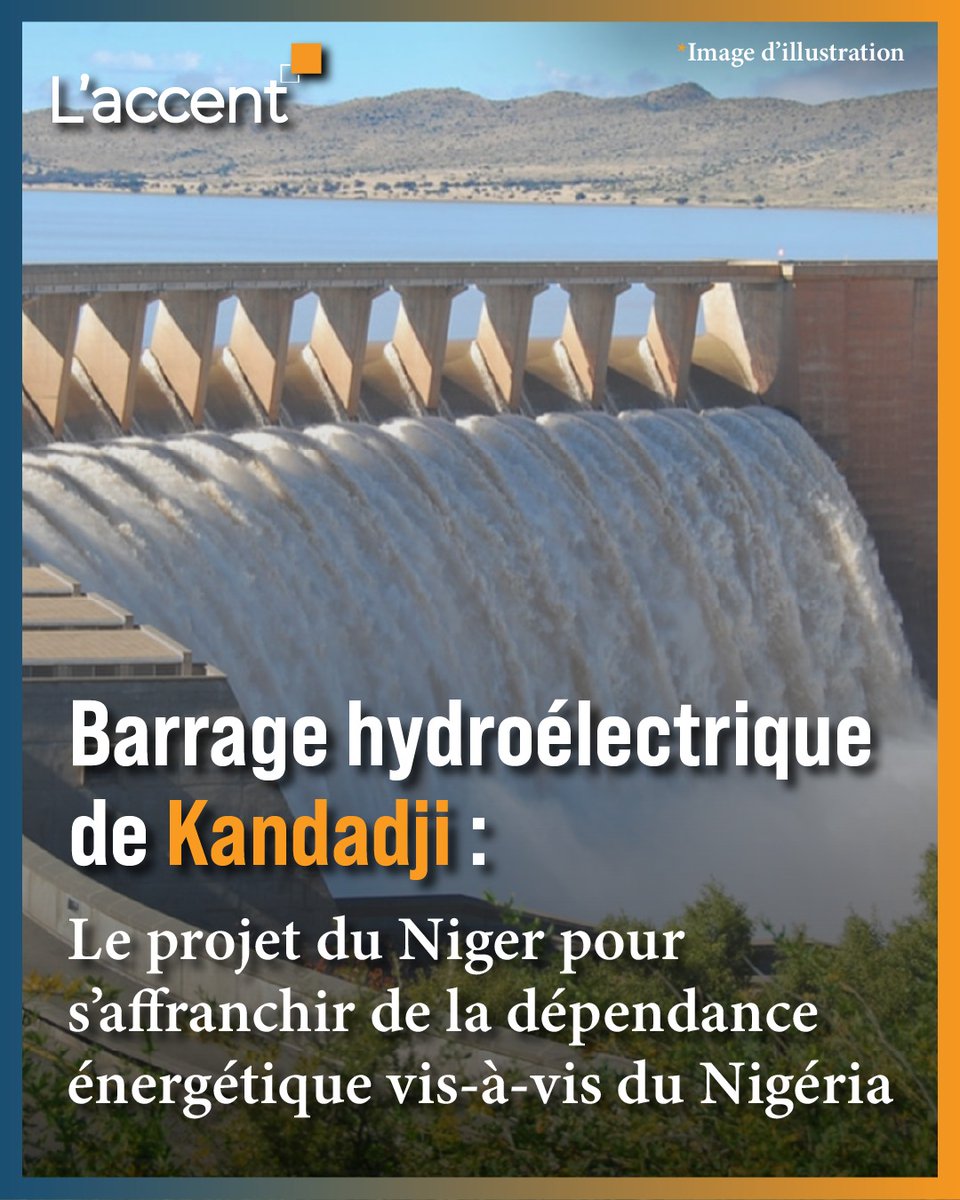 Laccent_'s tweet photo. #LeZOOM | Barrage hydroélectrique de Kandadji : Un projet essentiel pour le #Niger 🇳🇪 mais risqué pour le #Nigeria 🇳🇬 voisin
Le taux d’accès à l’électricité au #Niger est à l’image de la situation économique du pays. En effet, le Niger est le pays de l’#UEMOA avec le plus faible taux d’accès à l’électricité (environ 16% en 2020). Environ 75% de la population nigérienne vit en dessous du seuil de la pauvreté selon les chiffres de l’Organisation des nations unies (#ONU).
Pour faire face à l’accroissement exponentiel de sa population (plus fort taux de fécondité au monde) et amorcer son développement économique, les autorités ont lancé la construction du barrage hydroélectrique de Kandadji sur le fleuve #Niger en 2008. Le coût du projet est estimé à 740 milliards de FCFA.
D’une capacité installée de 130 MW, il permettra baisser significativement la dépendance énergétique (électrique) vis-à-vis du #Nigéria voisin. Sa mise en service était prévue pour 2025 mais les travaux sont à l’arrêt depuis le coup d’État de juillet 2023.
La construction de ce barrage suscite beaucoup d’inquiétudes du côté du #Nigeria car risque d’avoir des conséquences négatives sur le fonctionnement des deux barrages nigérians situés en amont qui sont #Kainji et #Jebba. C’est ainsi que des accords de fourniture d’électricité ont été signés entre les deux pays.
A #Marrakech, lors de la réunion sur l’accès des pays du #Sahel à l’Atlantique, les ministres malien 🇲🇱 et nigérien 🇳🇪 des Affaires étrangères ont dénoncé les sanctions de la #CEDEAO, qui selon eux, empêchent l’émergence des projets intégrateurs dans la Région. En effet, selon le ministre nigérien, son pays «sous-traitait» sa fourniture d’électricité en contrepartie d’abandon de projets de type #Kandadji.
Plus d'informations sur le projet 👉 https://t.co/jQvoiGxq0P
Sources :
- Présidence du Niger
- Banque mondiale