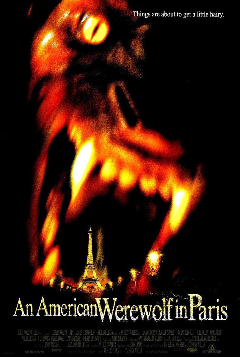FilmNewsNos's tweet photo. 🎬MOVIE HISTORY: 26 years ago today, December 25, 1997, the movie ‘An American Werewolf in Paris’ opened in theaters!

@TomEScott #JulieDelpy #VinceVieluf #PhilBuckman @itsJulieBowen #PierreCosso #TomNovembre #ThierryLhermitte #AnthonyWaller https://t.co/JVfTxFglgv
