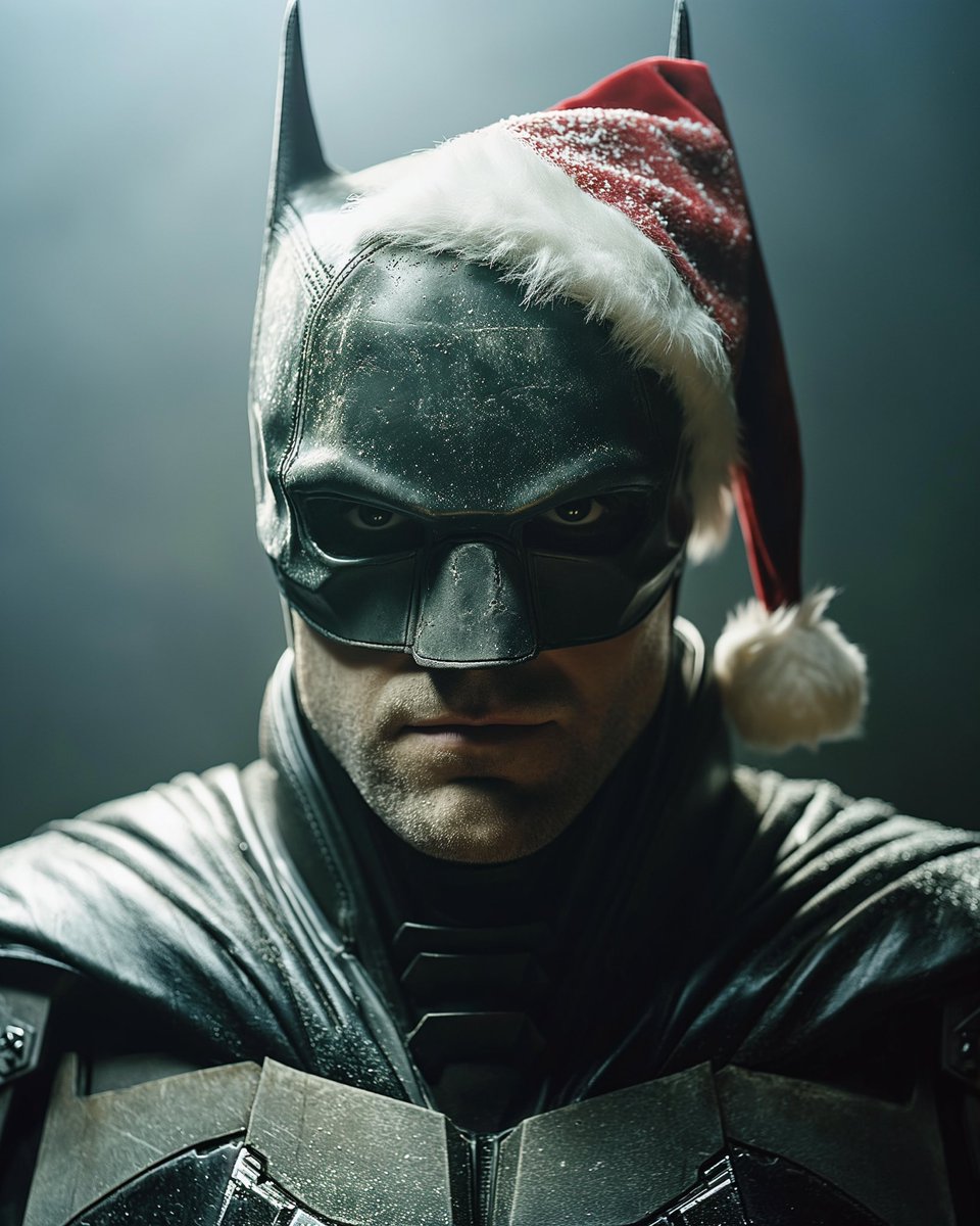 Maundering_AI's tweet photo. Reimagining ‘The Batman’ quotes with Christmas themes… I’ll go first!

"They think I'm veiled within the jingle, but I am the jingle." 🎄

Share yours below! 👇🏼 

#Batmas #Batman #Christmas2023 https://t.co/vkigEyIeHs