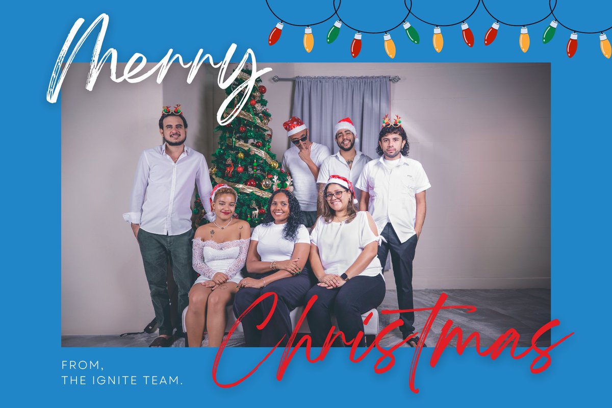ignitebelize's tweet photo. 🎄✨ From all of us at IGNITE, we're sending you warm wishes! May your Christmas be merry, bright, and filled with joy. Thank you for being a part of our journey. Happy Holidays! 🌟❤️ #IGNITEBelize #MerryChristmas #HolidayCheers https://t.co/vCZO4V2asl