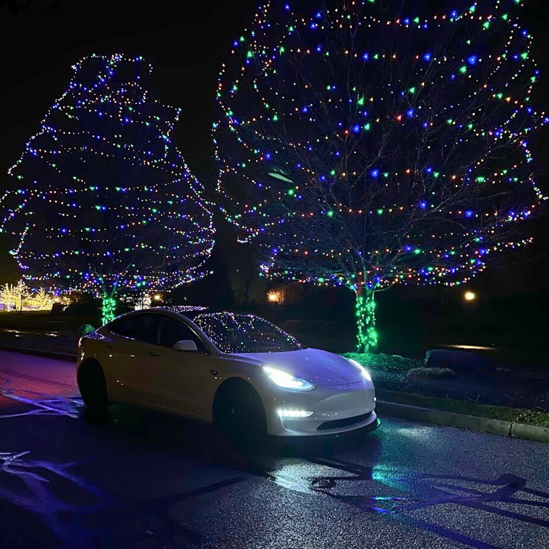 evannex_com's tweet photo. Merry Christmas from our Evannex family to yours! May your day be as bright and magical as our Model 3 surrounded by Christmas lights. Here's to a day filled with love, joy, and sustainable adventures! 

 #ChristmasJoy #Model3Magic #ElectricChristmas #TeslaJoy https://t.co/Kb4dWlLywZ