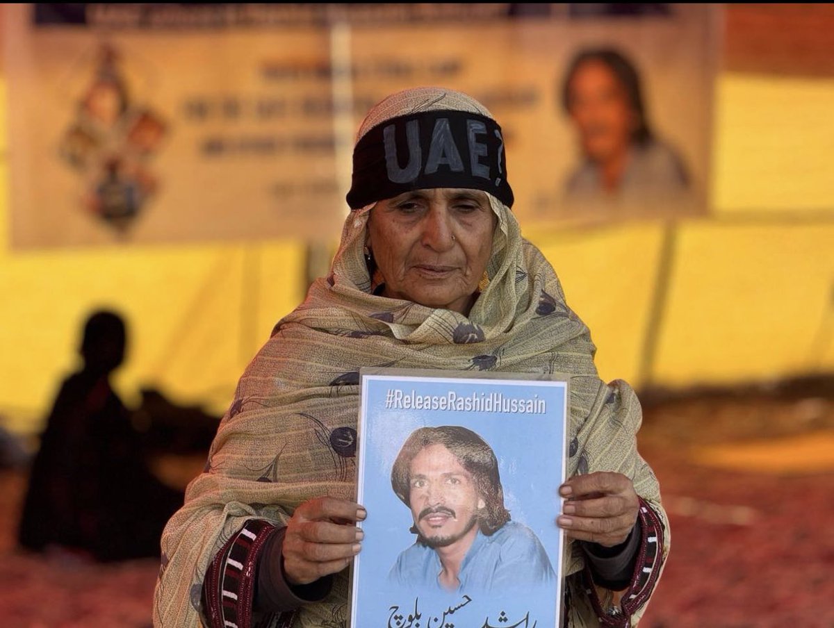 On 26th of December 2018, Rashid Hussain was abducted In UAE. 
It has already been 5 years since he has been abducted by Pakistani Agencies, We demand the immediate release of #RashidHussainBaloch. #SaveRashidHussain