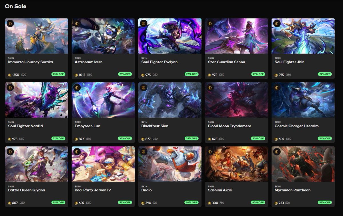 Weekly Skin Sale