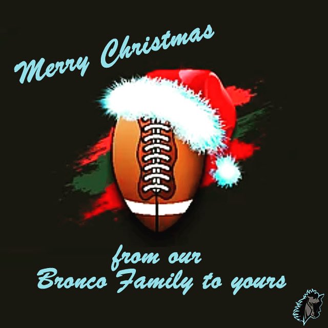 Christmas is a day of meaning and traditions, a special day spent in the warm circle of family and friends.

From our Bronco Family to yours, Merry Christmas. 🎄