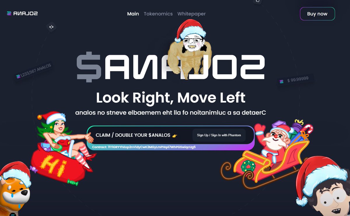 <a href="/analos_coin_/">analoS</a> ❗️ BEWARE  of scammers ❗️

2/ AND Enjoy our Christmas Gift to You 🥳!

🔔Only TODAY you can claim / double your $ANALOS!

Official website ⤵️: 
👉analosmemes.io

Merry Christmas 2023 with ANALOS ! 🫶