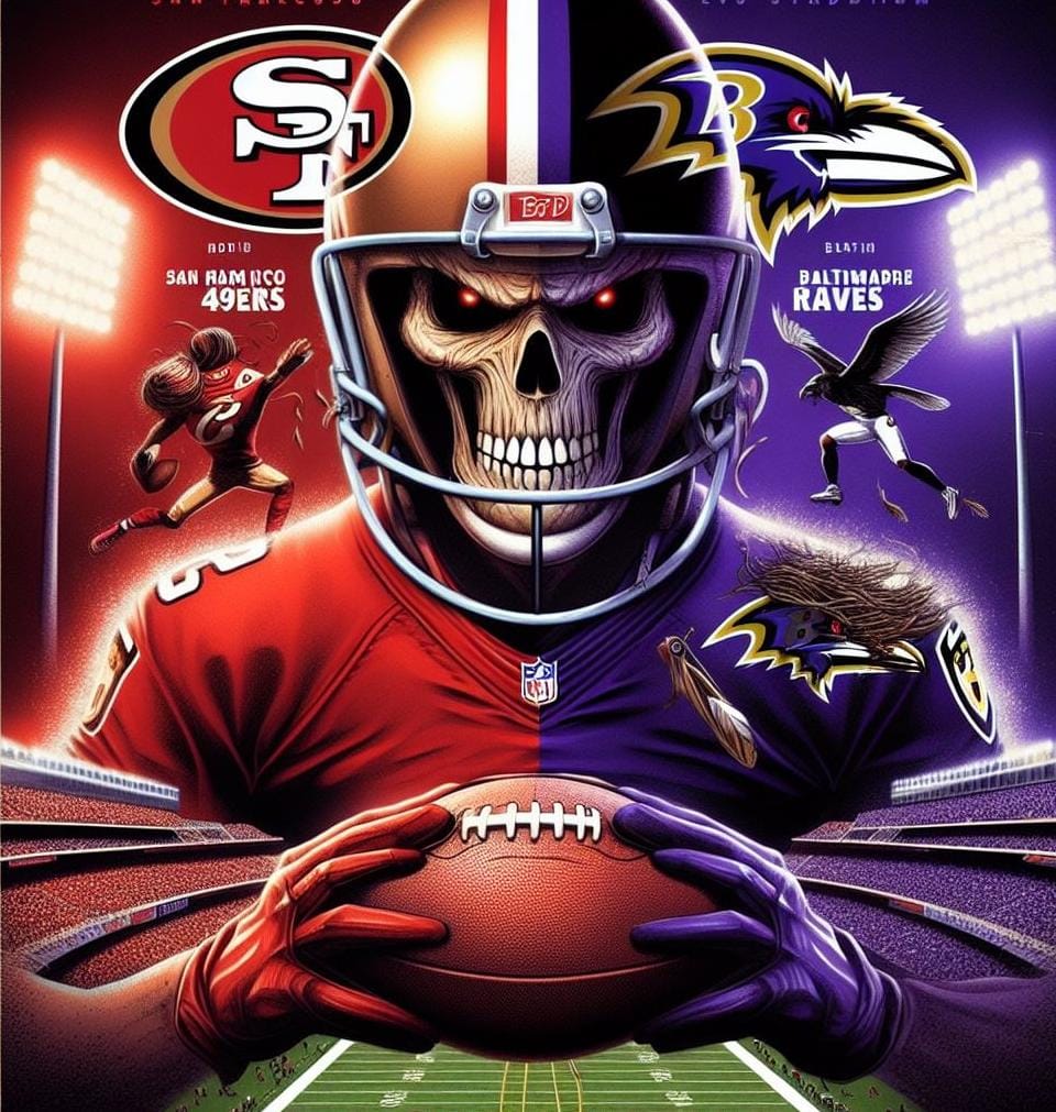 49ers_Spain's tweet image. 🚨👉🏼Está noche en España no se duerme.....se viene el juegazo 💪🏼

Los dos gallos de la NFL, Baltimore Ravens el de la AFC visita el Levis Stadium para enfrentar al gallito de la NFC los San Francisco 49ers

En serio te lo vas a perder?🔥🔥🔥
#LetsGoNiners
#MVPurdy