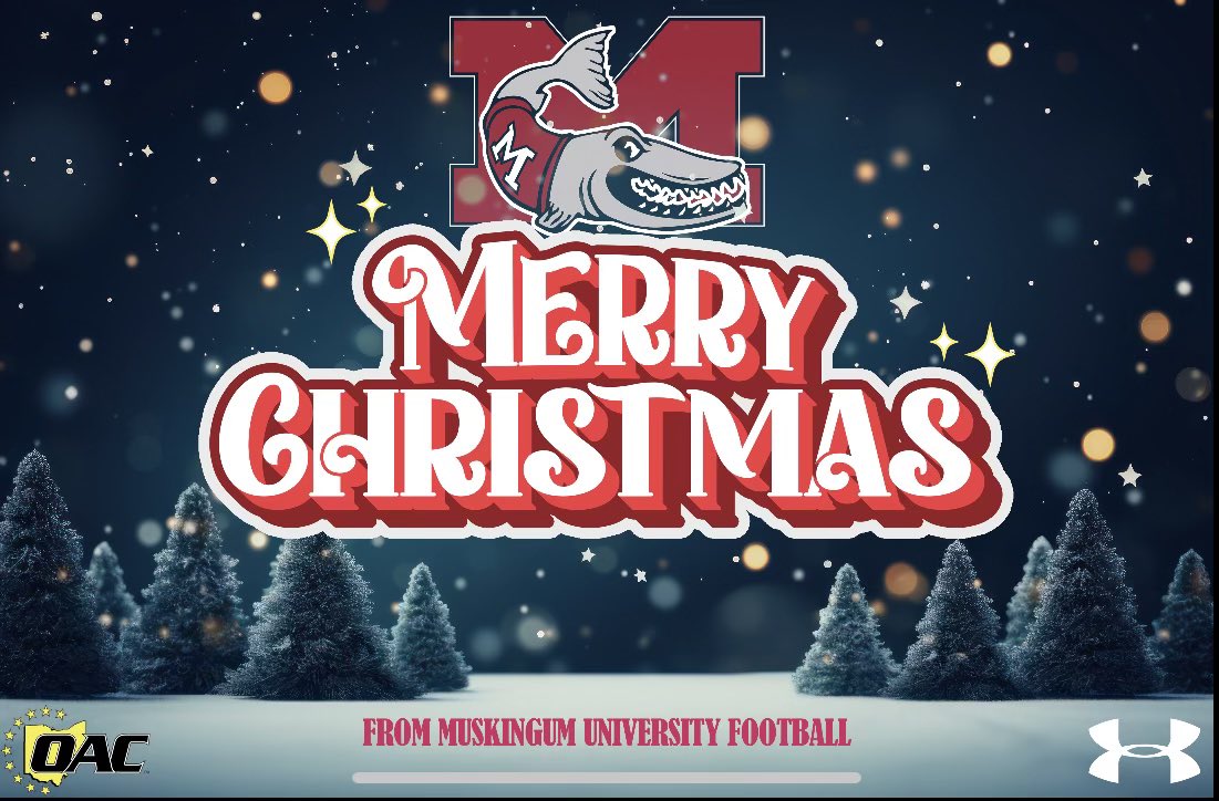 Thanks for the Christmas wishes from <a href="/MuskingumFB/">Muskingum Football</a> ⚫️🔴
#merrychristmas