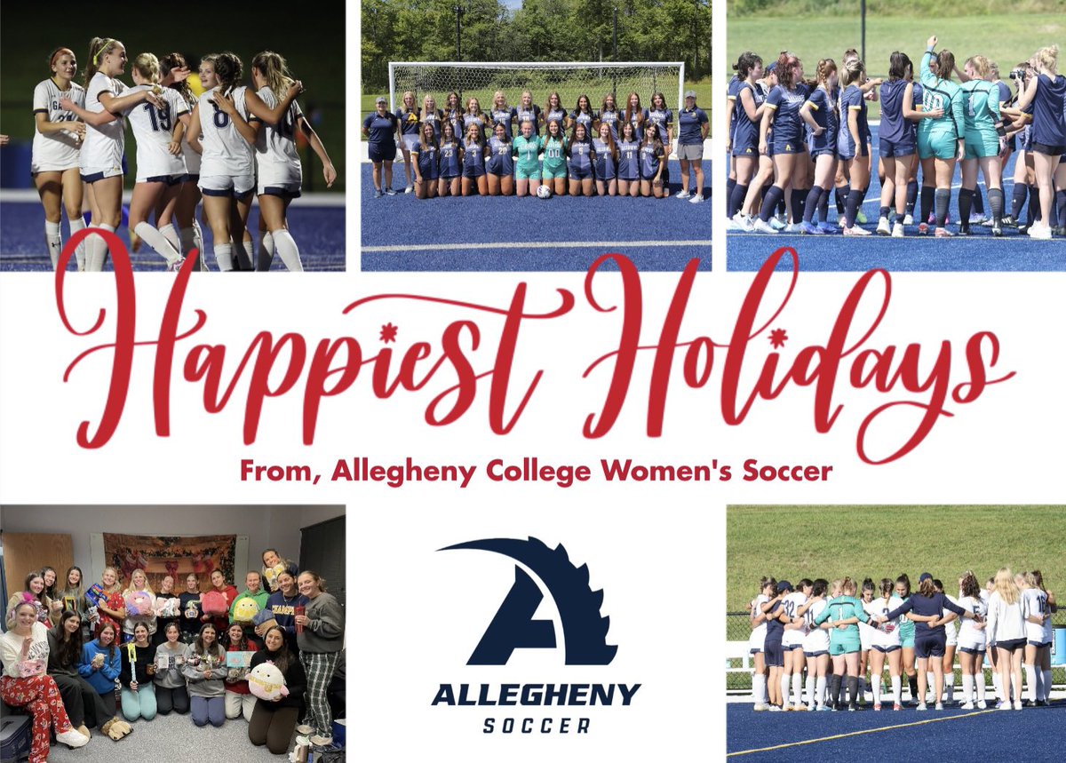 AlleghenyWSoc's tweet photo. Happy Holidays from our family to yours! https://t.co/cZeiAswnOq