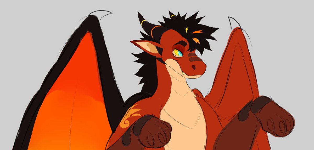 「Working on my dragon sona! 」|SleepyKaijuのイラスト