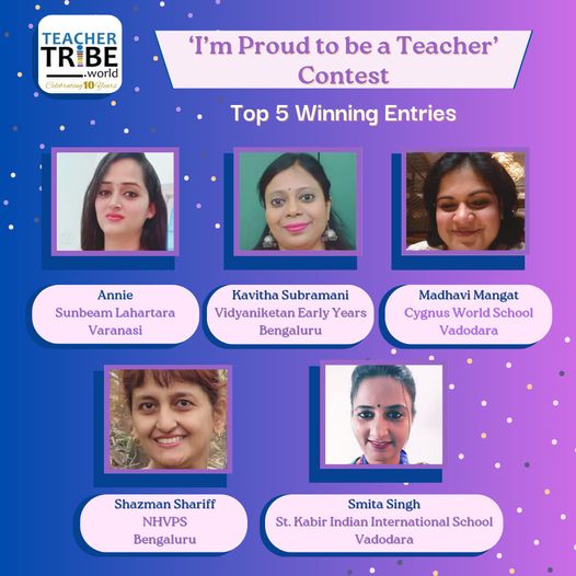 Knowthetribe's tweet photo. TeachersTribe's 'I'm Proud to be a Teacher' Contest 2023 results are here!
Congratulations to the winners!
#knowledgetribe #proudtobeateacher #teacher #school #contest #education https://t.co/8IeQTeoNQp