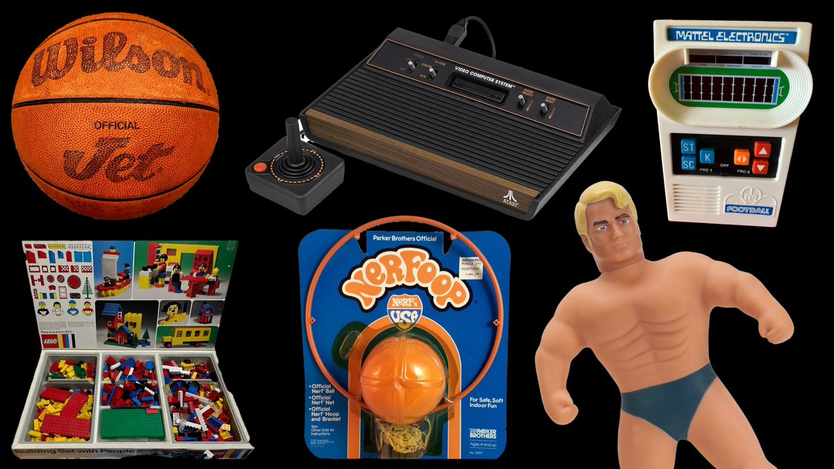 GottulaTodd's tweet photo. Santa set the bar high back in the day. #Atari2600 #WilsonJet #StretchArmstrong #Lego #MattelFootball #NerfBall PS: There may never be a better ball than the Wilson Jet B1200. https://t.co/2k9bPLXHO8