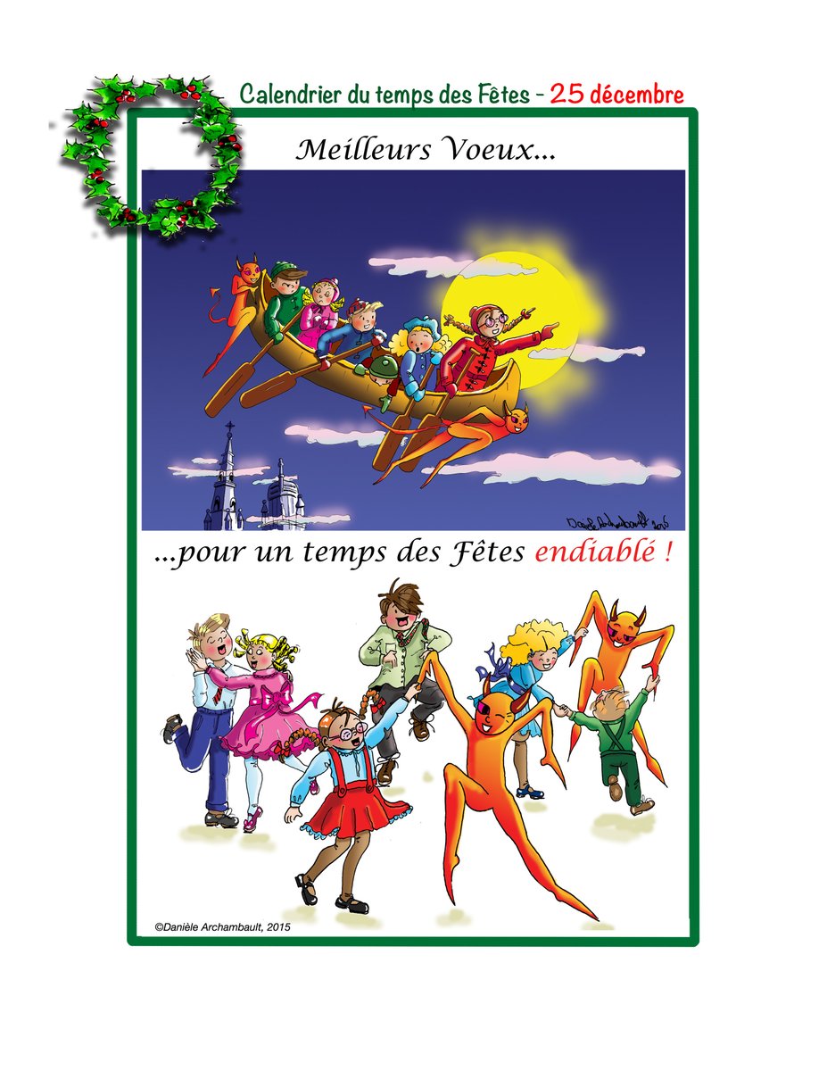 25 Décembre! Joyeux Noël!
Meilleurs voeux pour un temps des Fêtes endiablé!