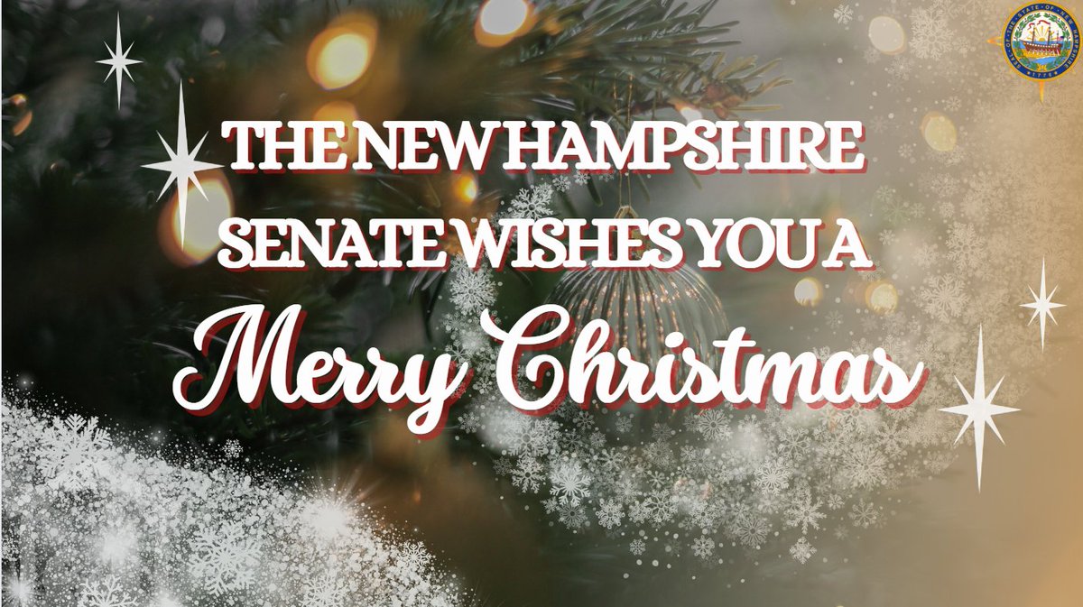 From the New Hampshire Senate, we wish you a Merry Christmas. #NHPolitics #Christmas2023