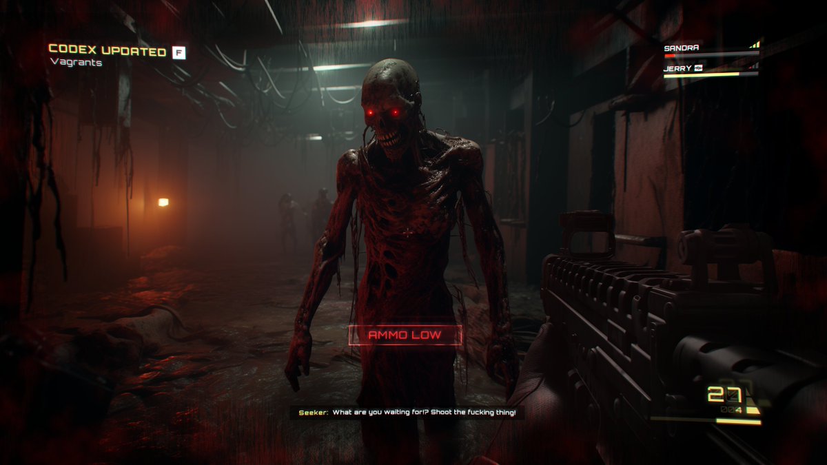 GavMakesGames's tweet image. MERCY KILLING | UI Art Mockups

We knew synthetic humans were a bad idea. World governments didn&apos;t care, profits meant more than lives. It took mere months before the AI went rogue, casting humanity into ruin.