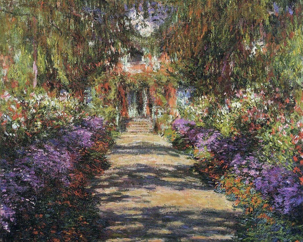 allontanarsio's tweet image. Flower gardens by Claude Monet