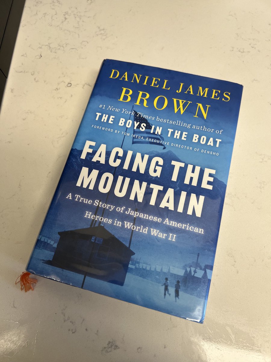 Missi500's tweet photo. Let’s see if Boys in the boat remain my favorite book ⁦⁦@DJamesBrown⁩…a few pages into Facing the Mountain I can’t put it down already 🔥 https://t.co/W3t1219T0a