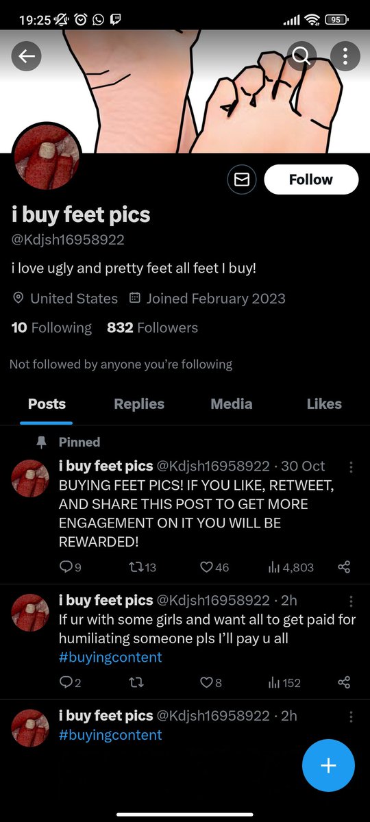 GoddessCatly's tweet photo. ⚠️⚠️Scamer expose⚠️⚠️

Today i'm exposing @Kdjsh16958922 , a time wasting who dm girls as a feet pic buyer. He insistenly ask for a preview of the feet and once he get one and ask for the Snapchat to disimulate, he dissapear and never answer again. I'm tired of beta males that think they are better than they actually are. Girls, help me humiliate this pathetic man.

findom brat paypig chastity cbt sph joi humiliation cuck dog beta goon feet sissy degradation denial tease whalesub Finsub worship debt contract fetish Femdom Findsub PayPig PayPiggie Sub Domme HumanATM HumanWallet Feet Soles Toes Workship Drain cashcow rtsub goddess whalesub silentsend relapse finslut findomme gifts feet sph