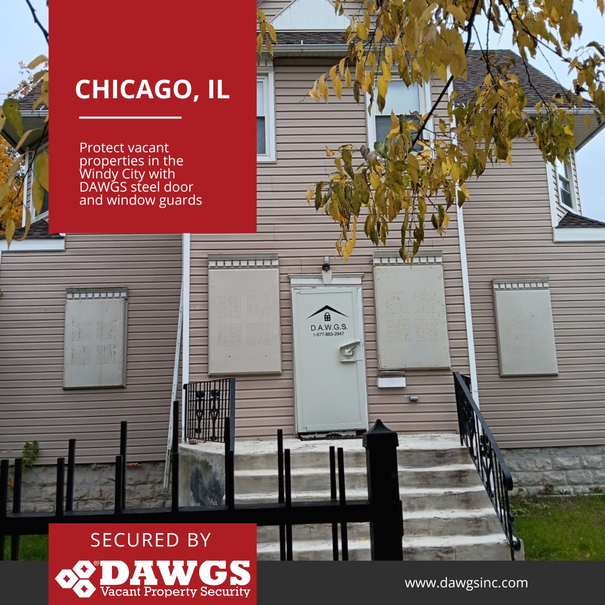 DAWGSIncJG's tweet image. 🌆 Protect vacant properties in the Windy City with DAWGS steel door and window guards. Keep your investments safe and sound. Don't let vulnerability stand in the way of your peace of mind. #ChicagoSecurity #SteelGuards #VacantProperty dawgsinc.com/chicago-vacant…