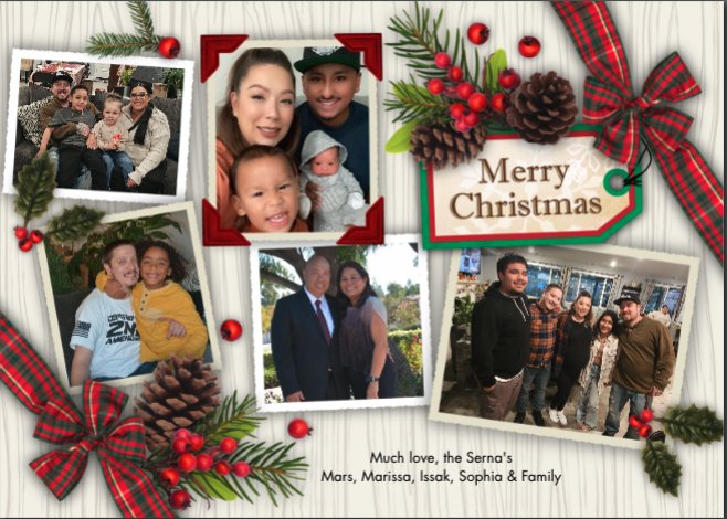 From the Serna family to all of you, Merry Christmas!!! #IbelieveinFUSD