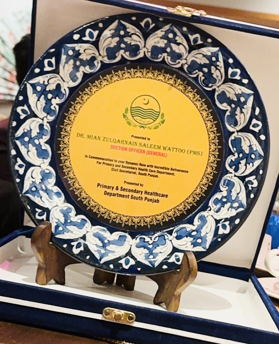 End of 2 year long companionship with Primary and Secondary Healthcare Department South Punjab .