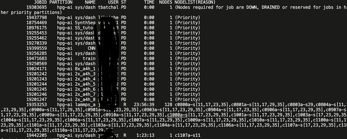 saizhang0's tweet image. Someone is running jobs on 128 GPU nodes (~1000 A100) during holidays. Is this a normal PhD life?