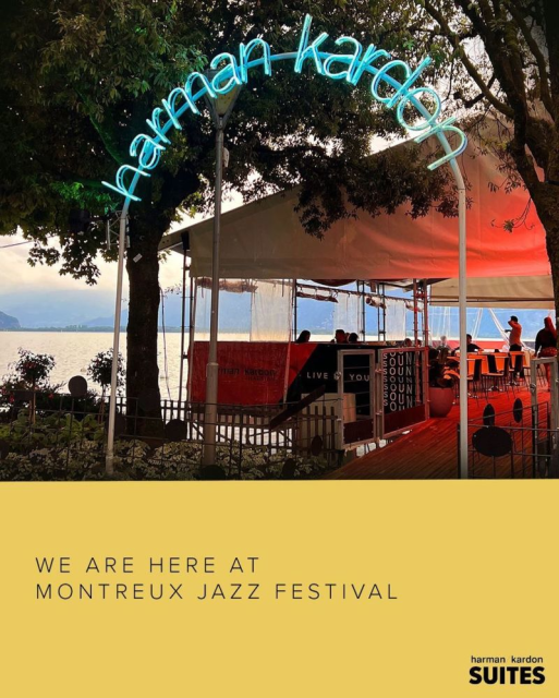 HARMAN is proud to be a long-term partner of the Montreux Jazz Festival. Stop by and visit the Harman Kardon Lake Terrace. #HarmanKardonSuites2022 #HARMANemployee