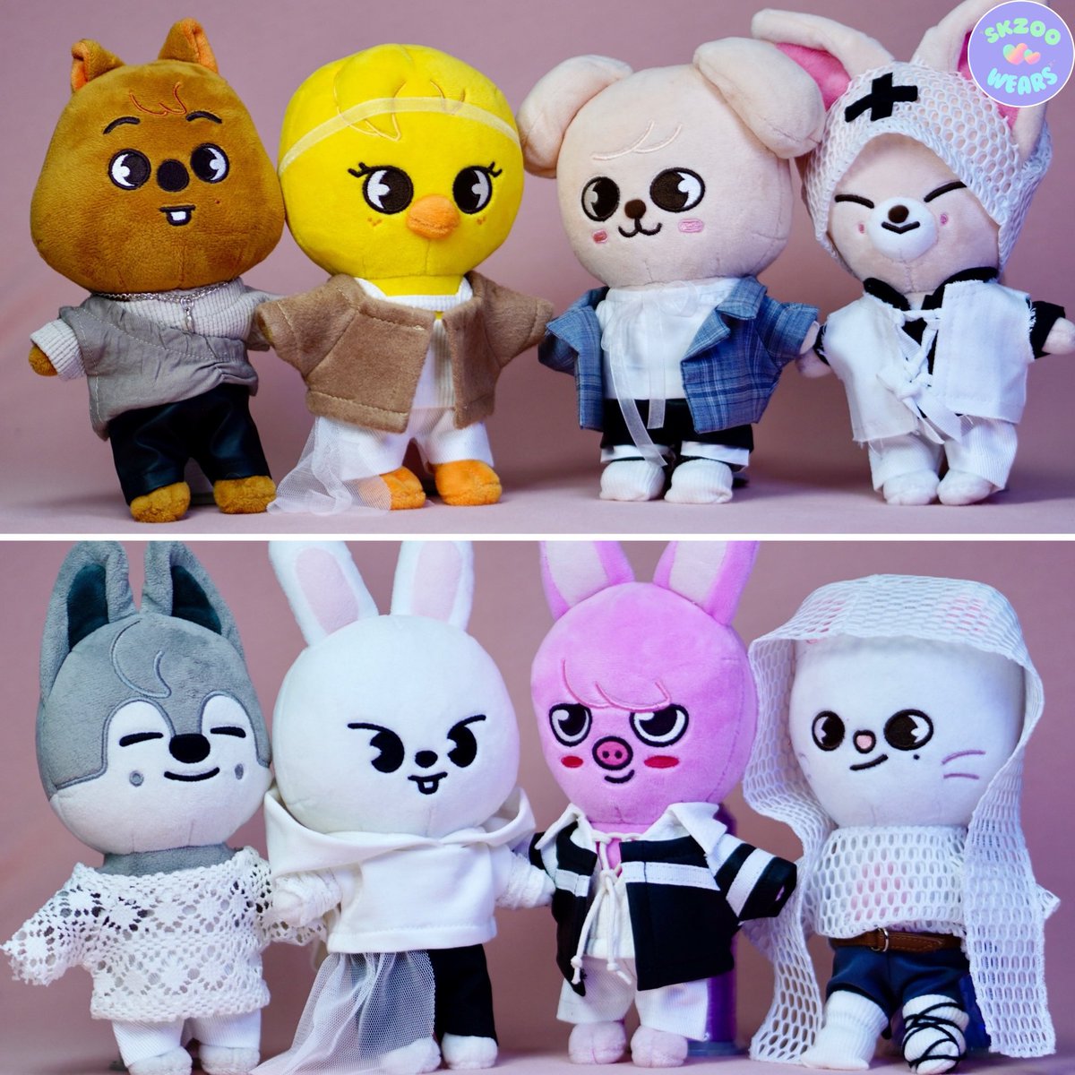 skzoowears's tweet photo. ✨✨NEW YEAR GIVEAWAY!! ✨✨

🎉Winner gets a “BIAS PACK” which includes:

🌸Your selected Skzoo’s outfit set from:
-Maxident Set
-S-Class Set 
-Rock-Star Set
-Lovertoy Beanie Set

🎀Follow me
🎀QRT this tweet and write which Skzoo’s outfits pack you want there 

🍀Good luck! 

✏️This is a worldwide giveaway.

✏️I’ll announce the winner at 1st of January 18.00 UTC. 

✏️Outfits are suitable with standard size Skzoo’s only.

✏️Plushie is not included.