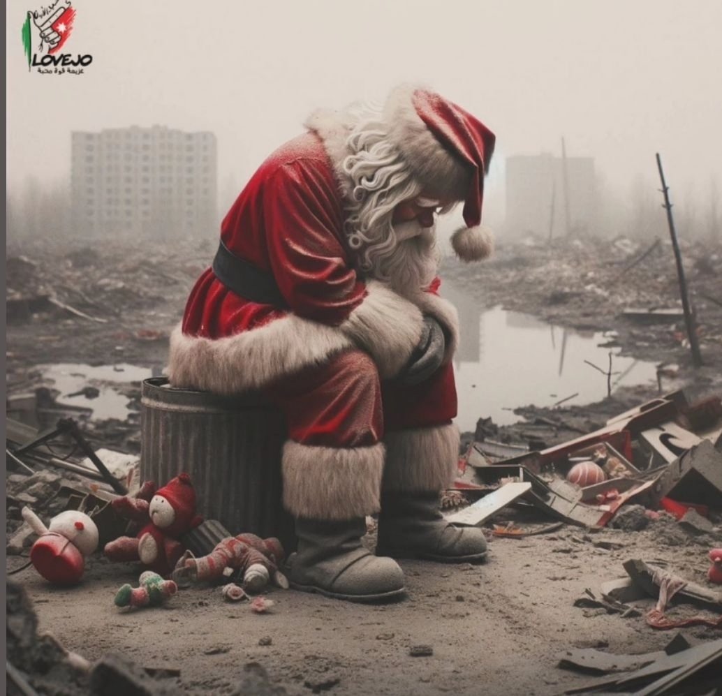 JBiyrouti's tweet photo. #Christmas in #Gaza https://t.co/9MOfROTYSu