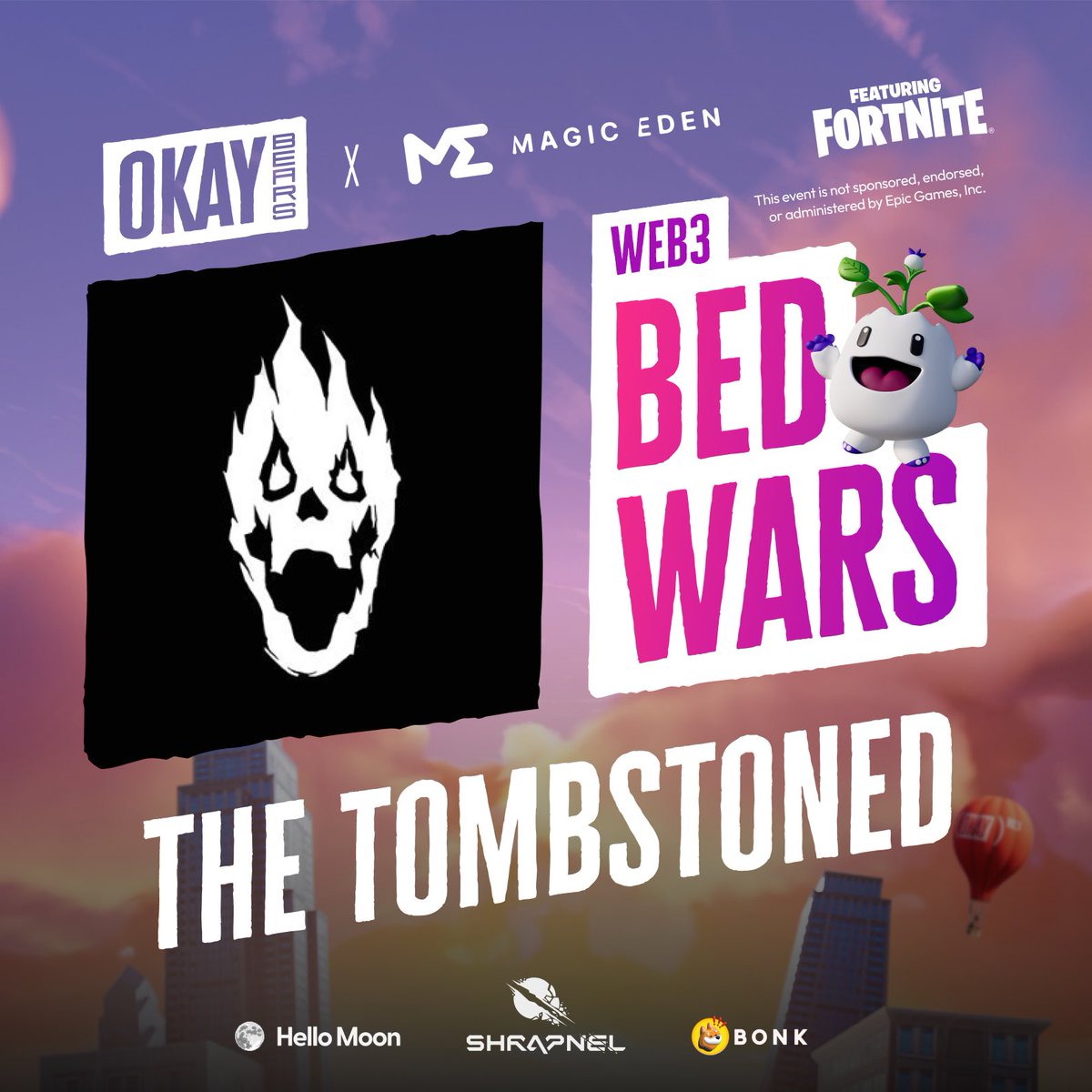 Team Spotlight for the Fortnite Bed Wars Tournament w/ @magiceden &amp; <a href="/okaybears/">Okay Bears</a> 🎮🏆  

<a href="/TombStonedHS/">TombStoned</a> 

📢 Show your support! Only 8 will make it. 
Your comments &amp; retweets determine their fate!

💥 Interact on this post by Dec 27th 11:00 AM CET.
Good Luck!