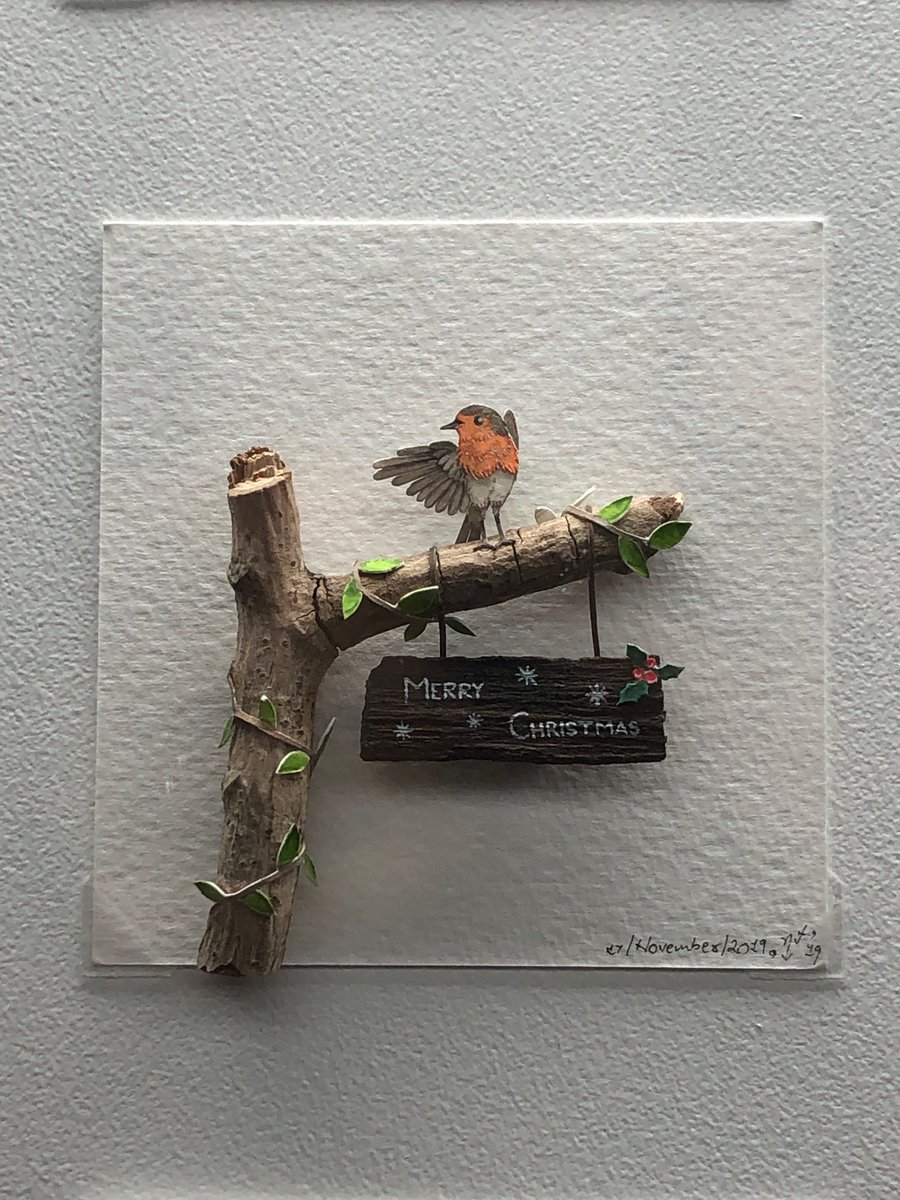 SusanHeaney's tweet photo. #MerryChristmas via extraordinary miniature paper #art from @ThePaperArk https://t.co/gjlAOdFkj1