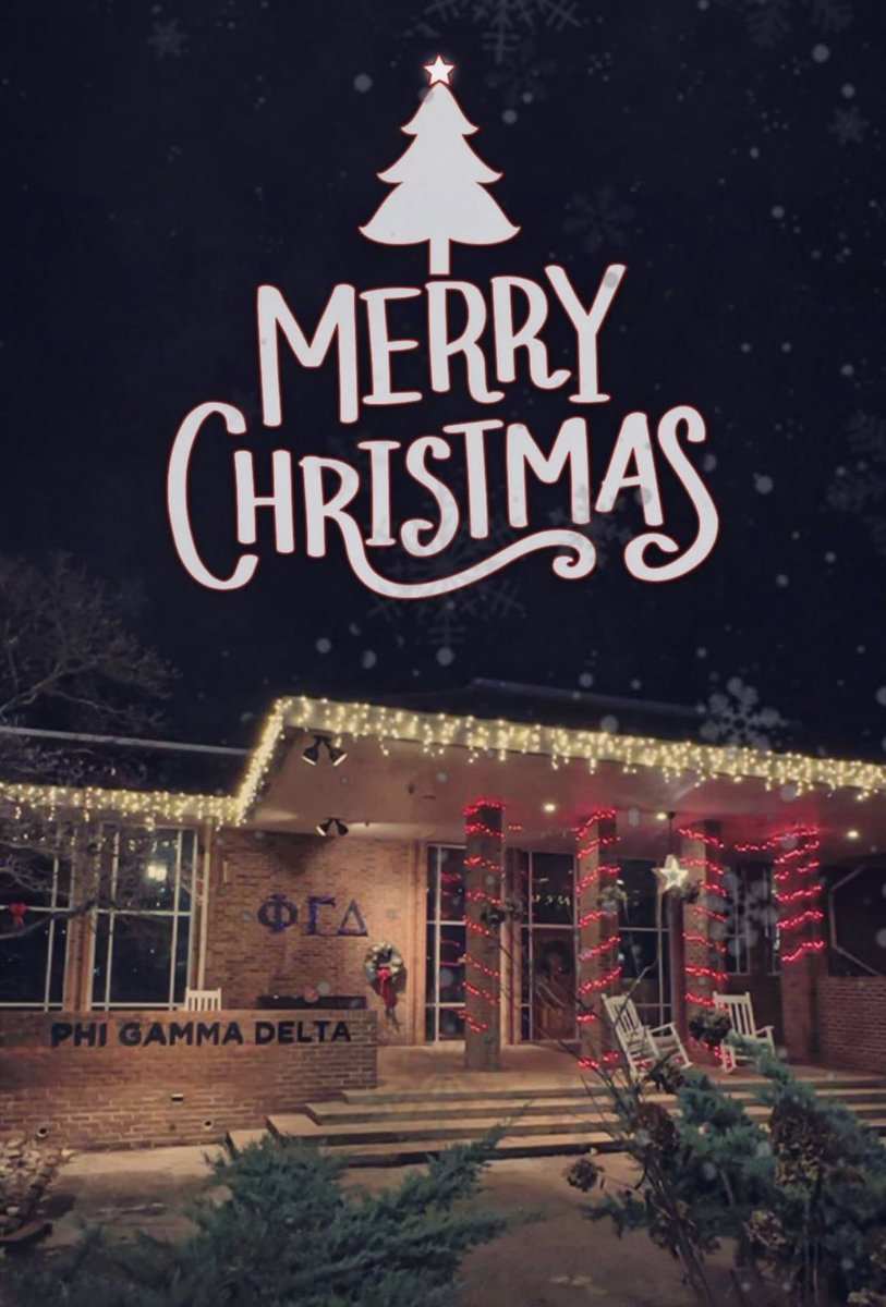 PhiGamUTK's tweet photo. Merry Christmas from the brothers of Phi Gamma Delta, Kappa Tau Chapter! https://t.co/dVvFtarXrV