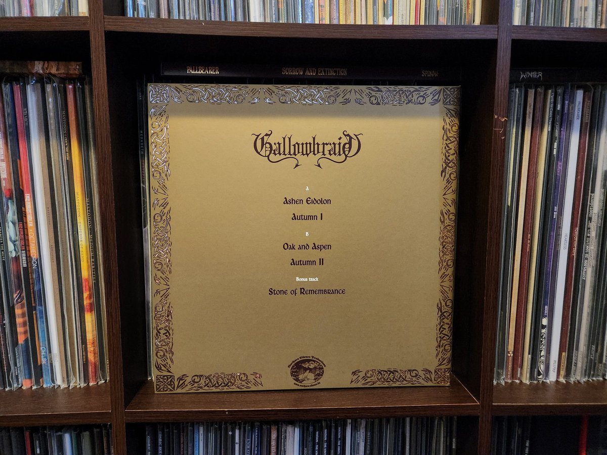peartnoy's tweet photo. #nowspinning "Ashen Eidolon" by Gallowbraid. An absolutely classic EP. One of the best pieces of melodic black metal ever made and one of my favorites. A phenomenal debut from a vastly underrated artist. I desperately want to see new material. #gallowbraid #asheneidolon #vinyl https://t.co/kuNvnumF5v