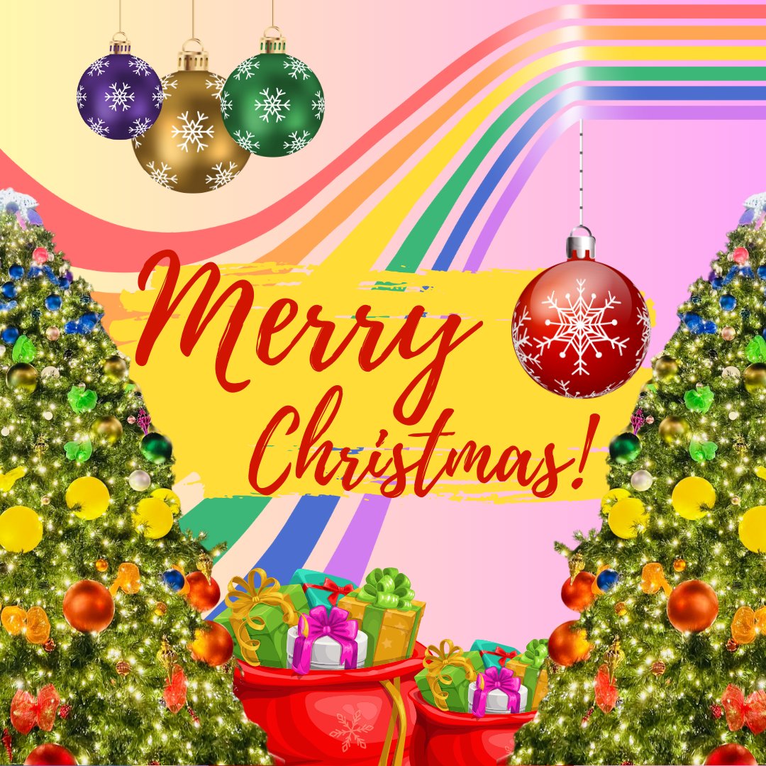 🎅Ho-ho-ho! May your holidays be as colorful and dazzling as our rainbow flag. 🏳️‍🌈 Continue ‘sleighin’ with glitter, glam, and a sprinkle of queer cheer! Merry Christmas!

 #Christmas2023 #Castro #lgbtq #lgbtqfamily #SF #welovesf #welovecastro #CastroHolidays