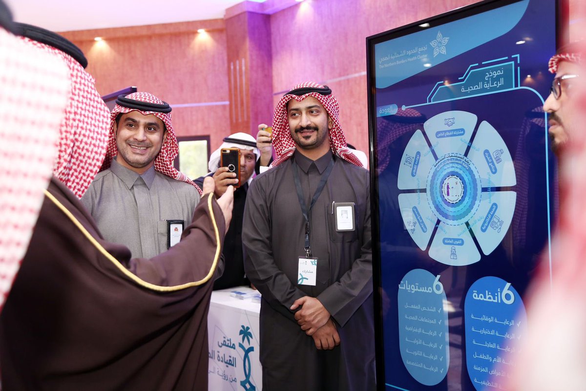 n1cluster's tweet image. سمو الأمير 
#فيصل_بن_خالد_بن_سلطان يرعى ملتقى القيادات الصحية بالحدود الشمالية &quot;من رؤية إلى واقع
وجانب من مشاركة #تجمع_الحدود_الشمالية_الصحي في ملتقى القيادة الصحية الذي ينظمه مجلس منطقة الحدود الشمالية .