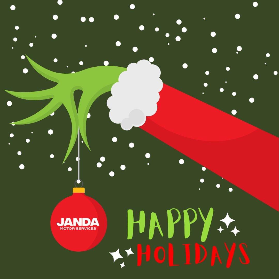 The Grinch can't steal our spirit! ❄️🎄⛄️ From all of us at Janda, wishing you and your family a wonderful holiday season! #jandamotorservices #easterniowa #westernillinois #cedarrapidsiowa #davenportiowa