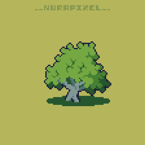 Good morning!

draw this quick pixel art tree last night
