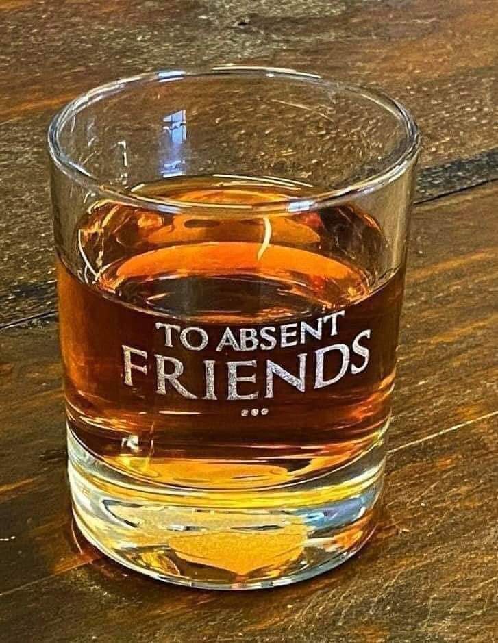 Let's not forget those who are no longer with us and raise a glass to absent friends I miss everyone of you!! #FuckCancer 🎗️ #MentalHealthMatters #ForeverLoved #ForeverMissed Thankz for the WONDERFUL Memories 💖 Cheerz 🥃🥃 #ForeverLoved #ForeverMissed 💋🤗💞 ( ͡ᵔ ͜ʖ ͡ᵔ )