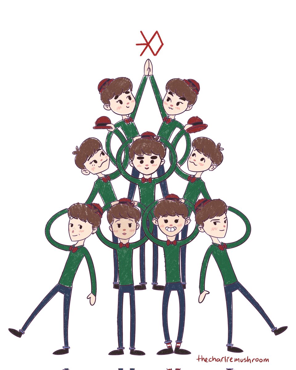 ❄️ Our miracle in December ❄️
🎄(ot9 version)🎄

#EXO #exofanart <a href="/weareoneEXO/">EXO</a>