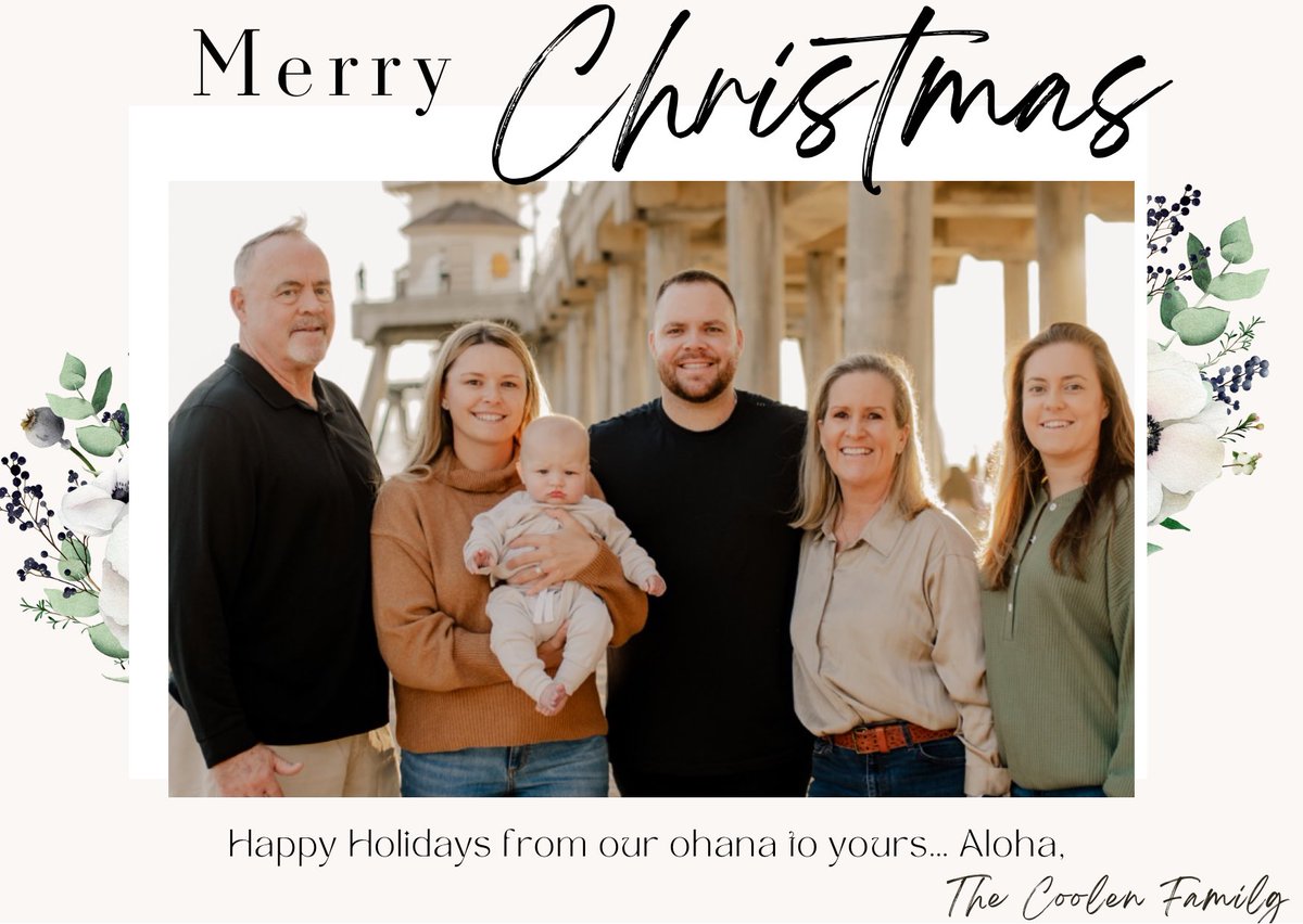 Merry Christmas and Happy Holidays to all! 🌴 Aloha, The Coolen’s