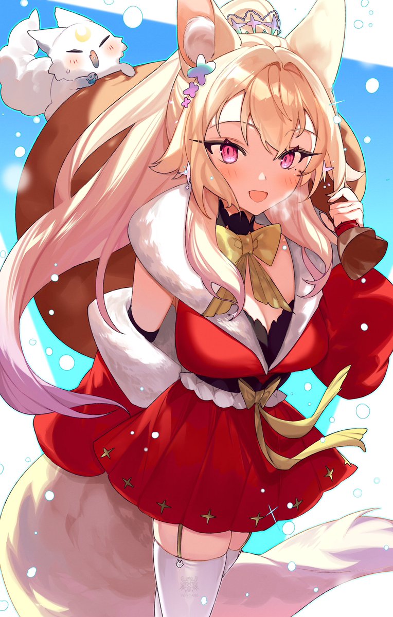 mila_choo's tweet photo. Merry Christmas and happy holidays!  I hope everyone has a wonderful day with lots of good food and comfy times~ 💕🎄

🎨: @Dat_YunYang https://t.co/RhfRaqSUxf