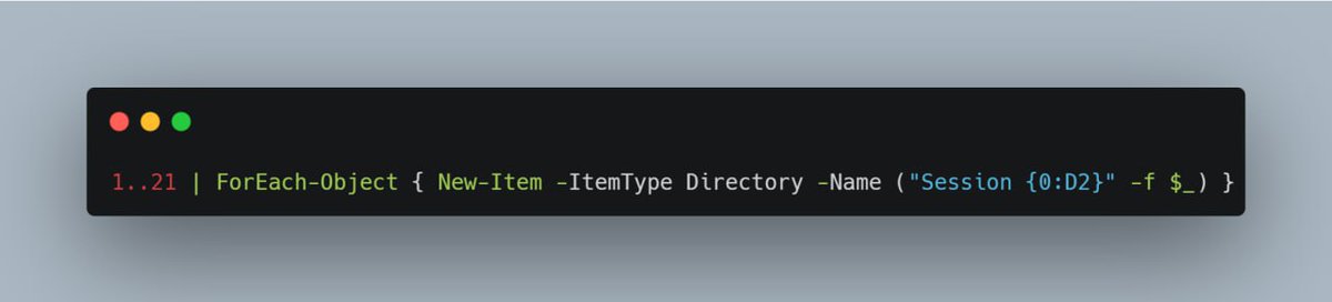 hootanht's tweet image. Say goodbye to repetitive tasks! PowerShell's New-Item command is your key to automating folder creation. Watch those numbered folders pop up like magic.
Level up your scripting game! ⏫ #PowerShellAutomation #TimeSaver