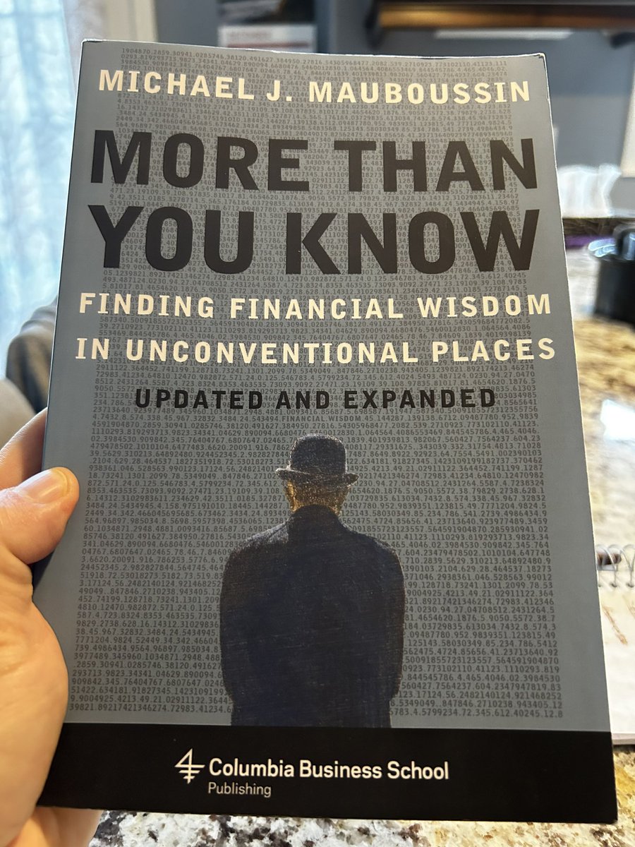 RTelford_invest's tweet photo. Found this 📖 under the 🎄.  Looking forward to reading over the next few weeks - will post some key ideas as I go.  

Thanks @mjmauboussin , and Happy Holidays! https://t.co/6jZEN91pH3