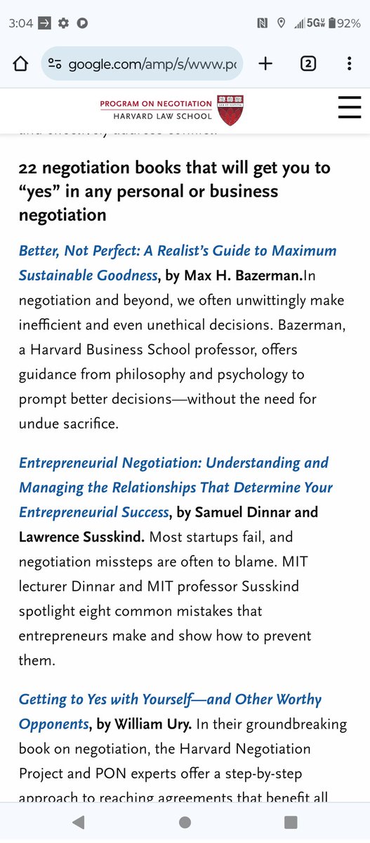 WallyOwi30's tweet image. I just want to get compensated for my spot in the dev ecosystem 🎄
22 Harvard recommended negotiation books 🎄 google.com/amp/s/www.pon.…
#negotiationbooks #phpdevelopers