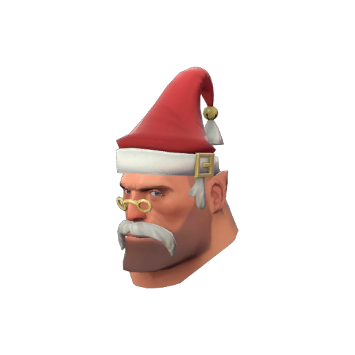 TF2HatOfTheWeek's tweet photo. This week's hat is the Old Man Frost, which is for the Heavy. It gives him a pointed hat with a bell on the tip and a gold buckle, small yellow glasses, a white mustache with sideburns and pointed ears. This was made by crazy-g and Mr. Gibbly and was added on December 20, 2014. https://t.co/mQF5k8keJJ