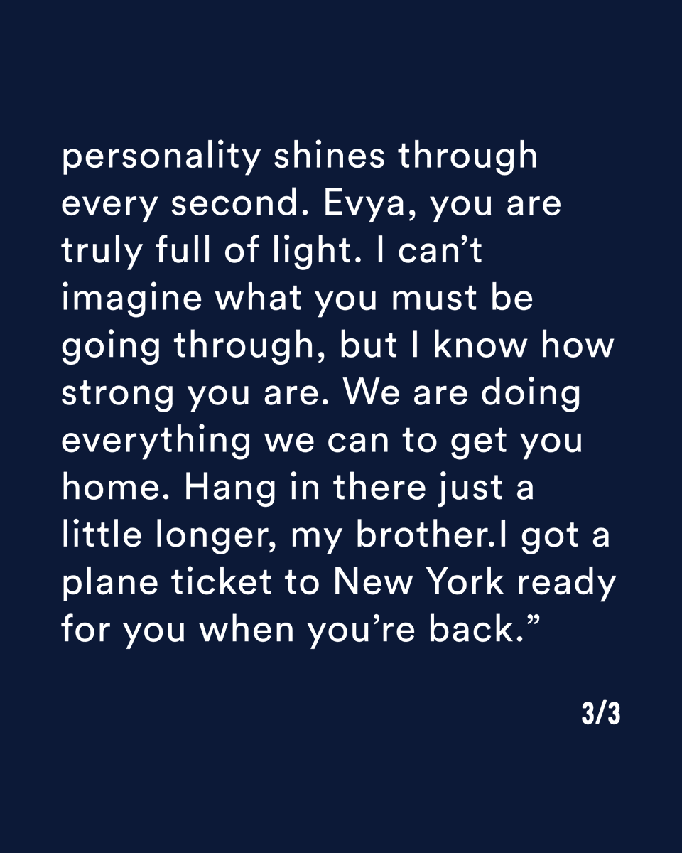 birthright's tweet photo. Message from Aaron, a Summer 2023 alum, to his friend Evyatar, who was kidnapped on October 7 and is now held captive by Hamas in Gaza. #BringEvyatarHome

#BringThemHome #BringThemHomeNow #Birthright #Israel #BirthrightIsrael #Taglit #IStandWithIsrael https://t.co/No2tU3AbwF