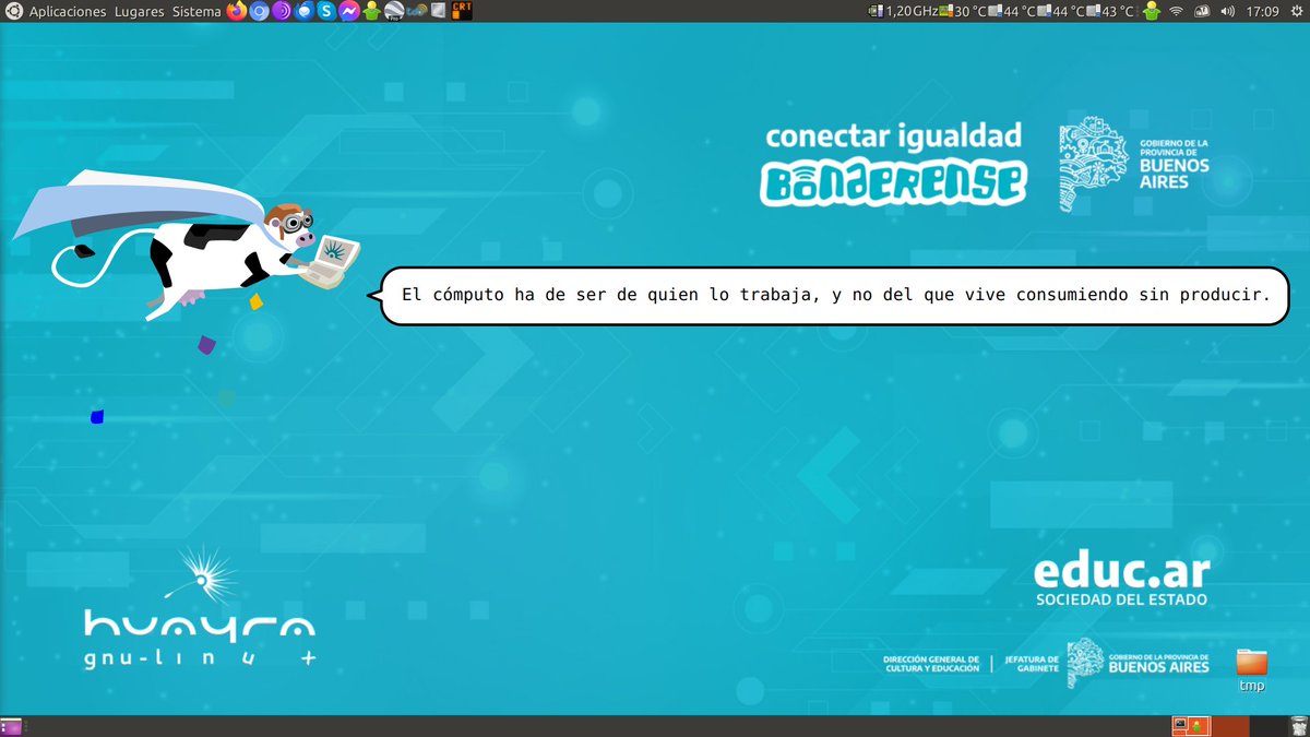 ubuntuperonista's tweet photo. ¡Agregale el xvaca a tu #xcowsay y convertite en un xvacanarvaja! ✌️ https://t.co/i4eL3nkxFo
#linux #peronismo #HuayraLinux #huayra https://t.co/MjTUsW0lmg