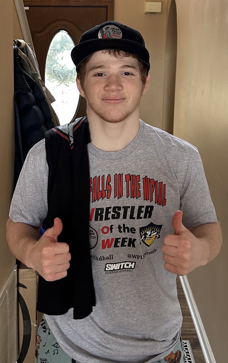 Week 2 WOW tee winner 🔥
Andrew Binni of <a href="/bigmacwrestling/">Canon-Mac Wrestling</a> 

Who’s next
 “Near Falls in the WPIAL”
 #WOWTee 

<a href="/WPIALwrestle7/">The WPIAL Wrestling</a>