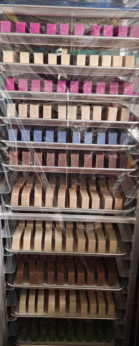 Latest batch of soap is done curing, get to start packaging tomorrow so it's all ready for PDFC and FC!