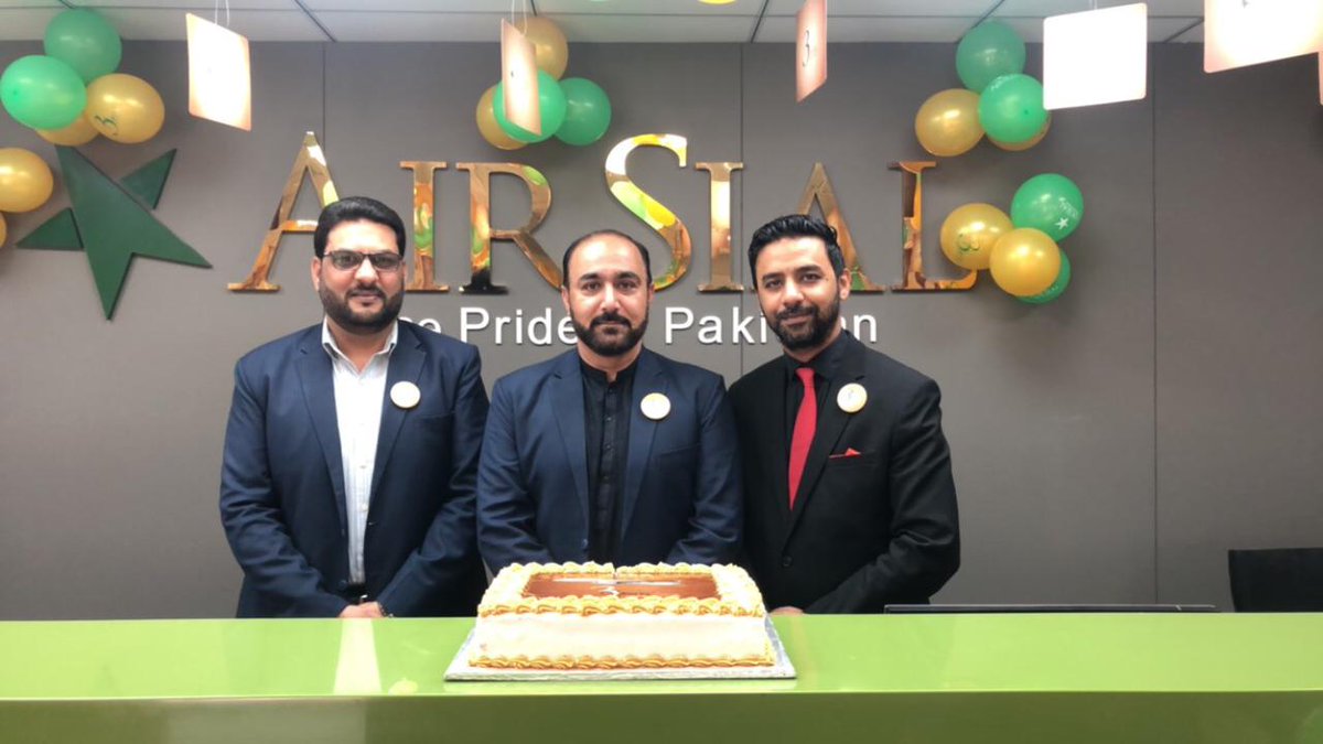 airsial's tweet photo. 3rd Anniversary Celebrations at Islamabad Ticket Office!
#AirSial - The Pride of #Pakistan #PakistansMostHospitableAirline #3YearsofHospitality https://t.co/qbdbaGuK39