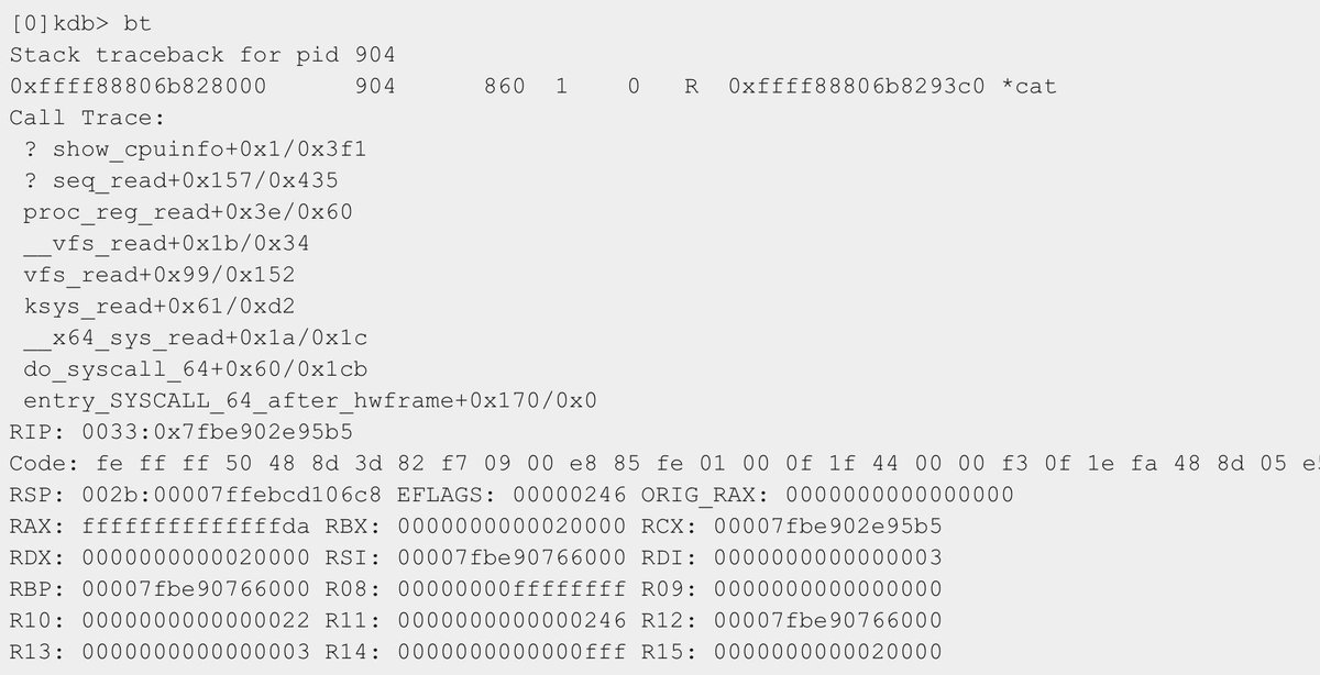 0xor0ne's tweet image. Three parts series on debugging Linux kernel (gdb, kgdb, kgdboc and crash)

Part 1: blogs.oracle.com/linux/post/liv…
Part 2: blogs.oracle.com/linux/post/liv…
Part 3: blogs.oracle.com/linux/post/liv…

#Linux #kernel #debug